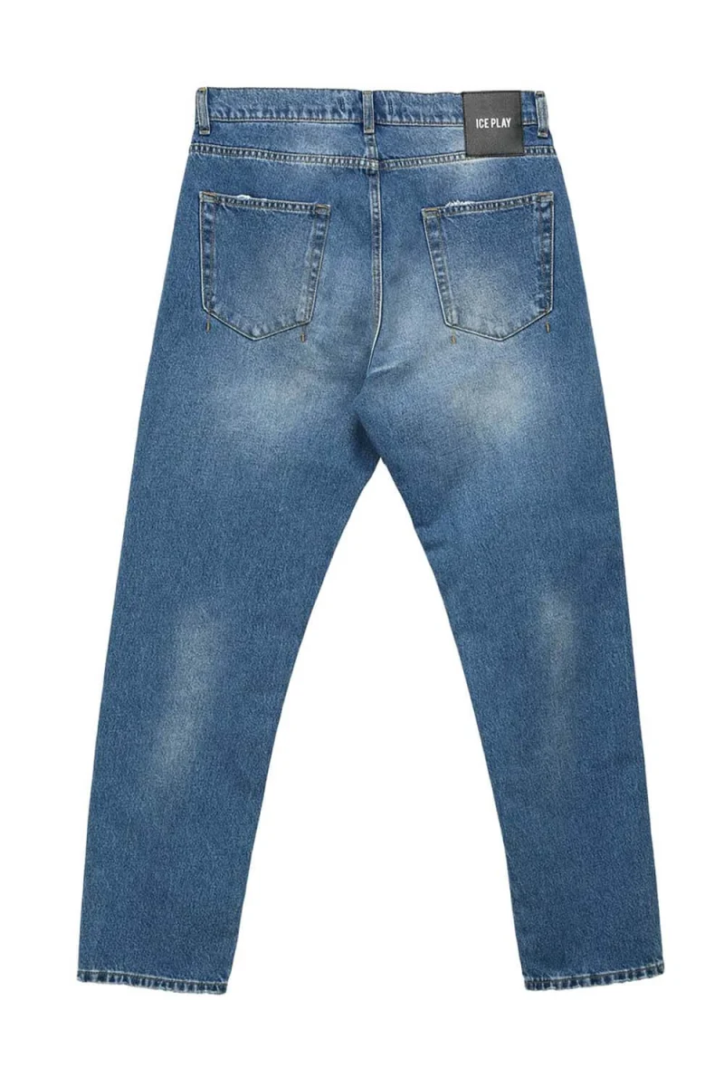 Jean Pantalone 5 Tasche 23IU1M02ST16023 6001 111 indaco — снимка 2