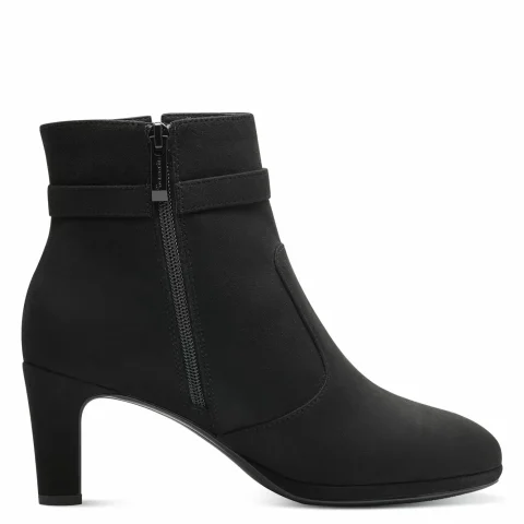 Дамски Боти На Ток TAMARIS – 1-25350-41-001 BLACK — снимка 2