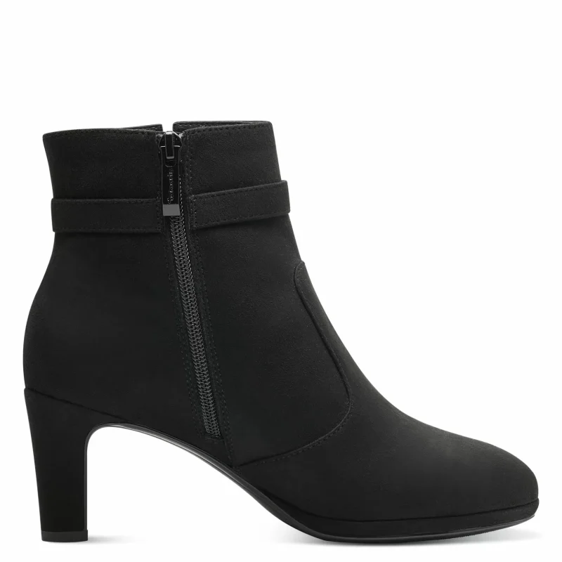 Дамски Боти На Ток TAMARIS – 1-25350-41-001 BLACK — снимка 2