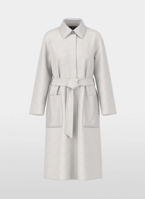 Палто от вълна с кожени детайли Marc Cain Collections — снимка 13