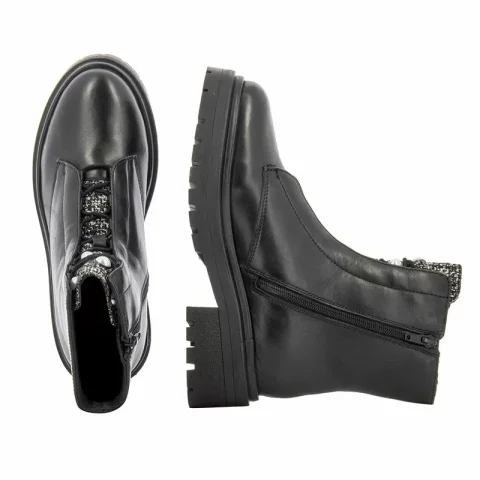 Дамски Кубинки APEPAZZA – F2COMBAT31/DIA CAMELIA-BLACK — снимка 5