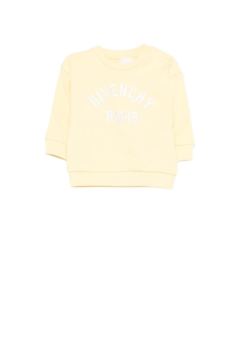 Блуза с лого бродерия Givenchy Kids