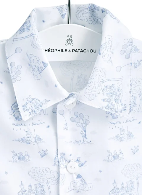 Пижама с принт 'Garden party' Theophile & Patachou — снимка 2
