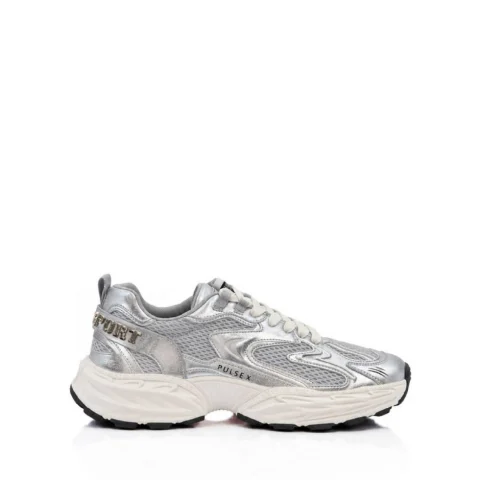 Дамски бели маратонки PULSE X METALLIC PLEIN SPORT