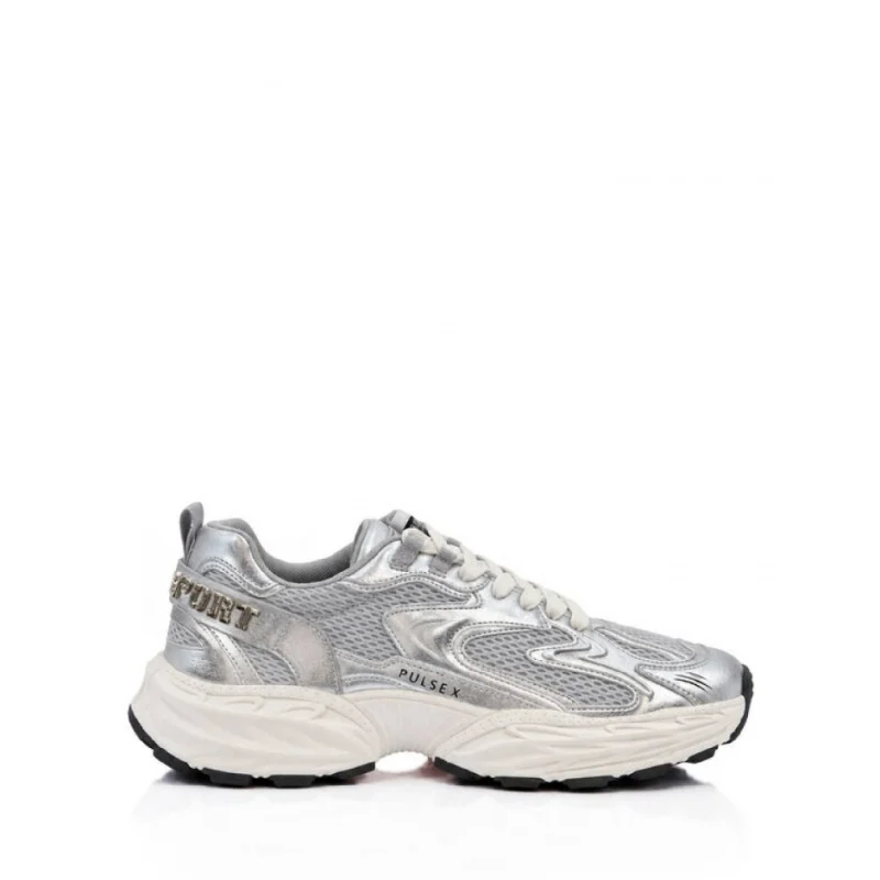 Дамски бели маратонки PULSE X METALLIC PLEIN SPORT