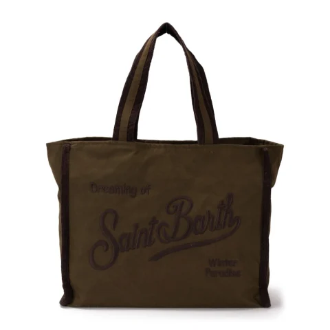 Дамска зелена чанта Vanity SAINT BARTH