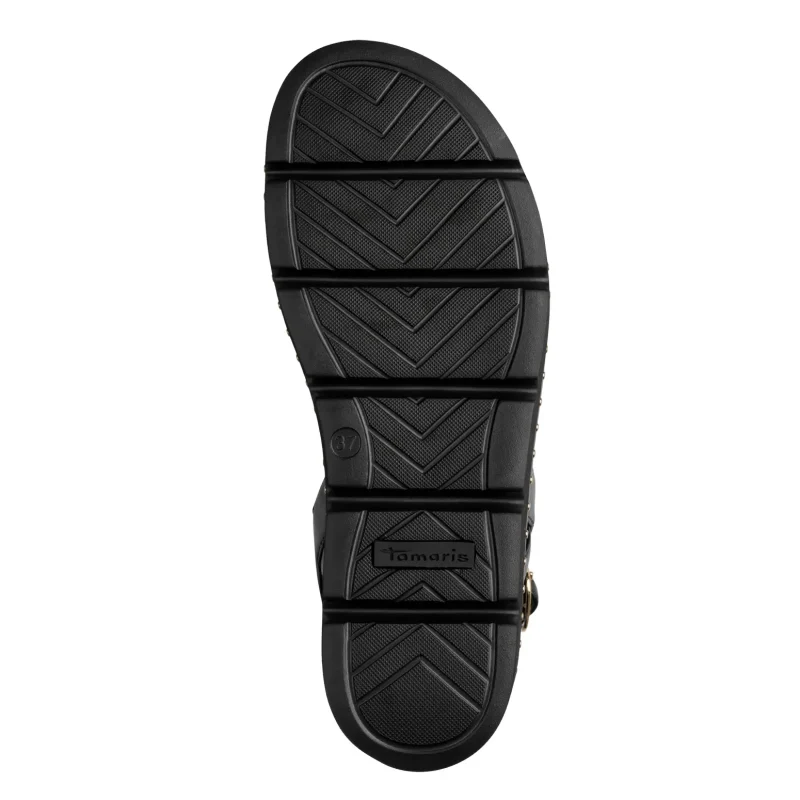 Дамски Равни Сандали TAMARIS – 1-28227-46-098 BLACK COMB — снимка 6