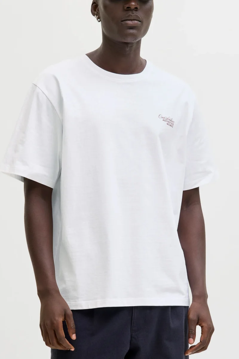 T-Shirt Jjroar Ss Crew Neck 12288099 11-0601 TCX bright white — снимка 2