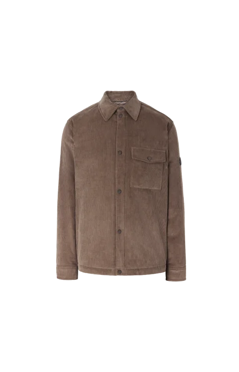 Corduroy Dalewood Overshirt in Sepia Brown