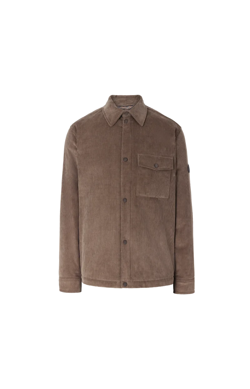 Corduroy Dalewood Overshirt in Sepia Brown