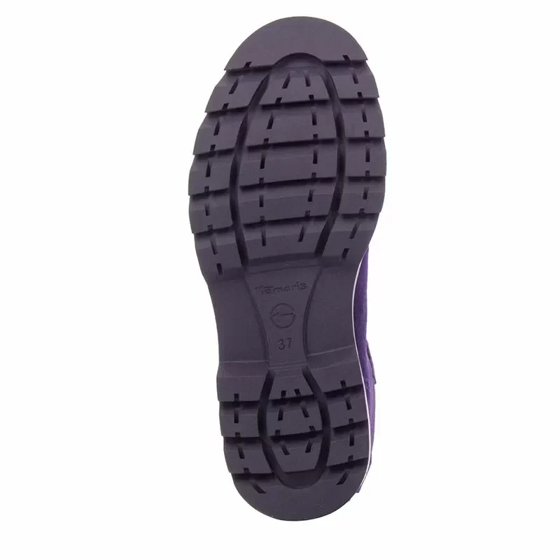 Дамски Равни Боти TAMARIS – 1-25477-43-560 PURPLE — снимка 4