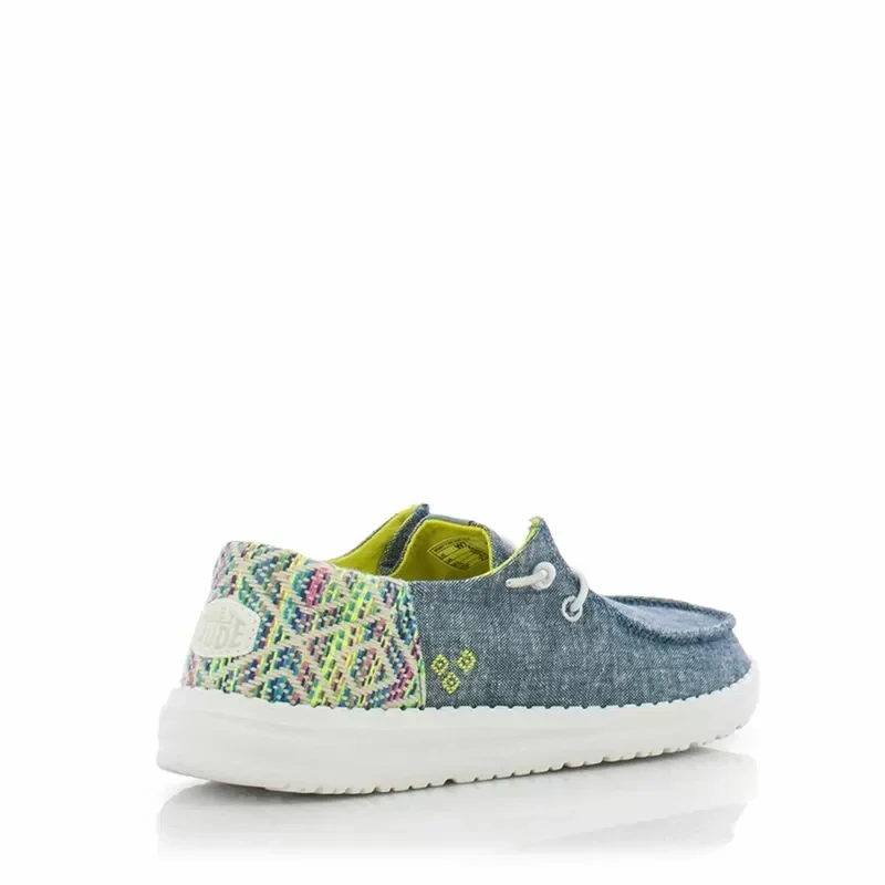 Дамски Ежедневни HEY DUDE – 43156-4NY WENDY FUNK BLUE/MULTI — снимка 2
