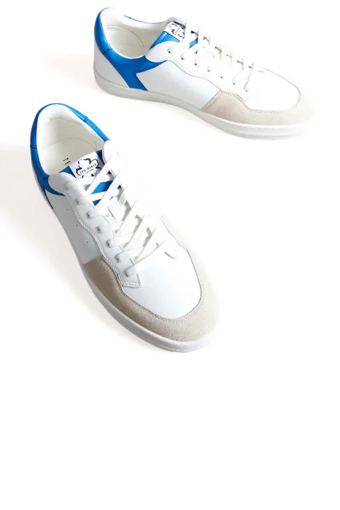 Sneakers Barkerl Leather and Suede 266834 blue — снимка 2
