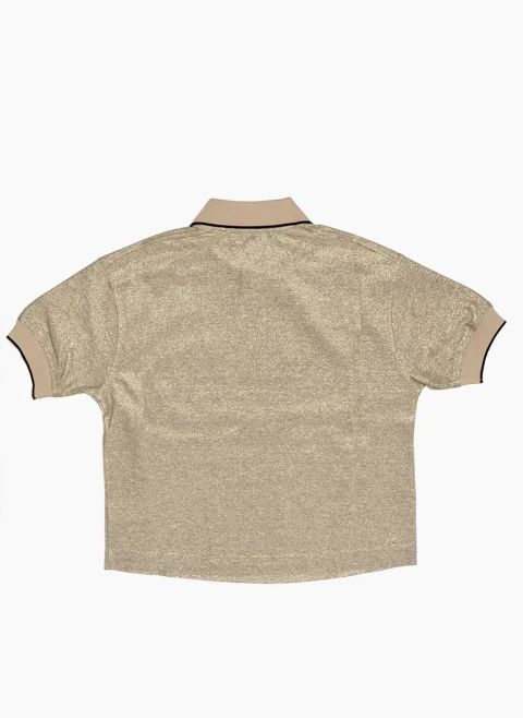 Полошърт с контрастни кантове Brunello Cucinelli Kids — снимка 3