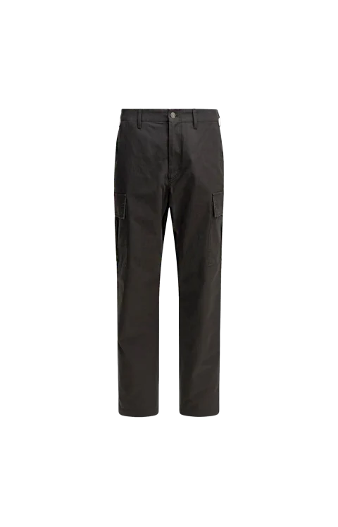 Cotton Cargo Trousers in Brown