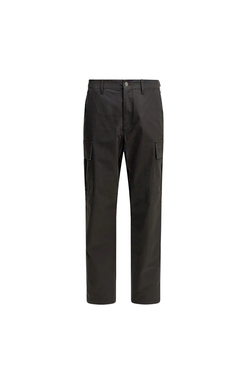 Cotton Cargo Trousers in Brown