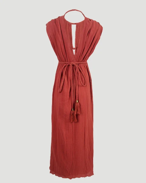 Joya Long Dress in Orange — снимка 2