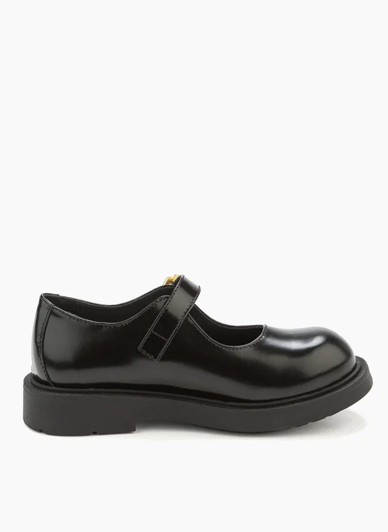 Кожени обувки Moschino Kids — снимка 4