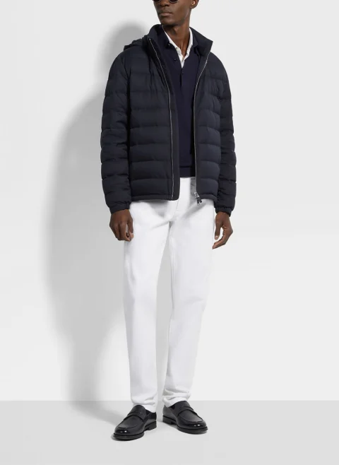 Пухено яке с качулка 'Motorin' Zegna — снимка 4