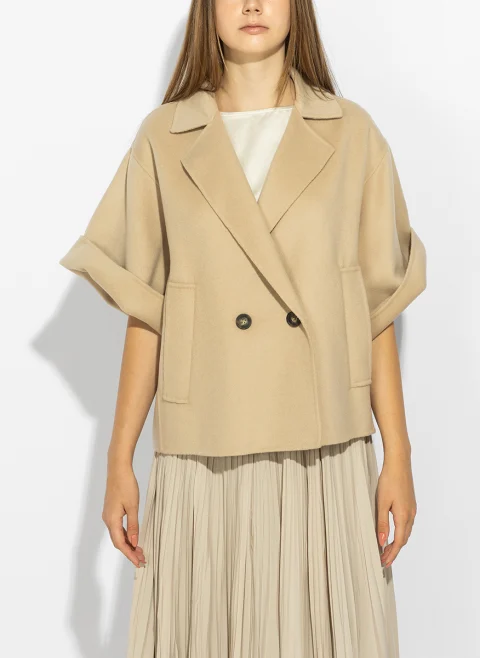 Палто от фина вълна Weekend Max Mara Wkdneo — снимка 8