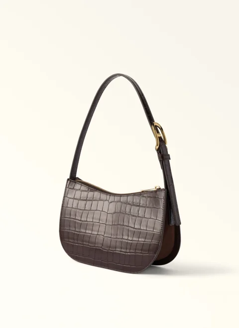 Кожена чанта Furla Sara Toni Cioccolato — снимка 2