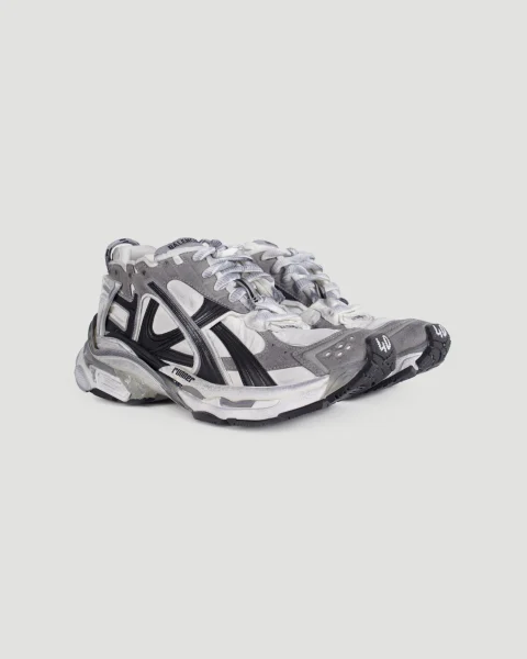 Runner Sneaker in Grey, White and Black — снимка 2
