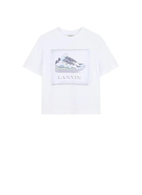 Тишърт с принт Lanvin Kids