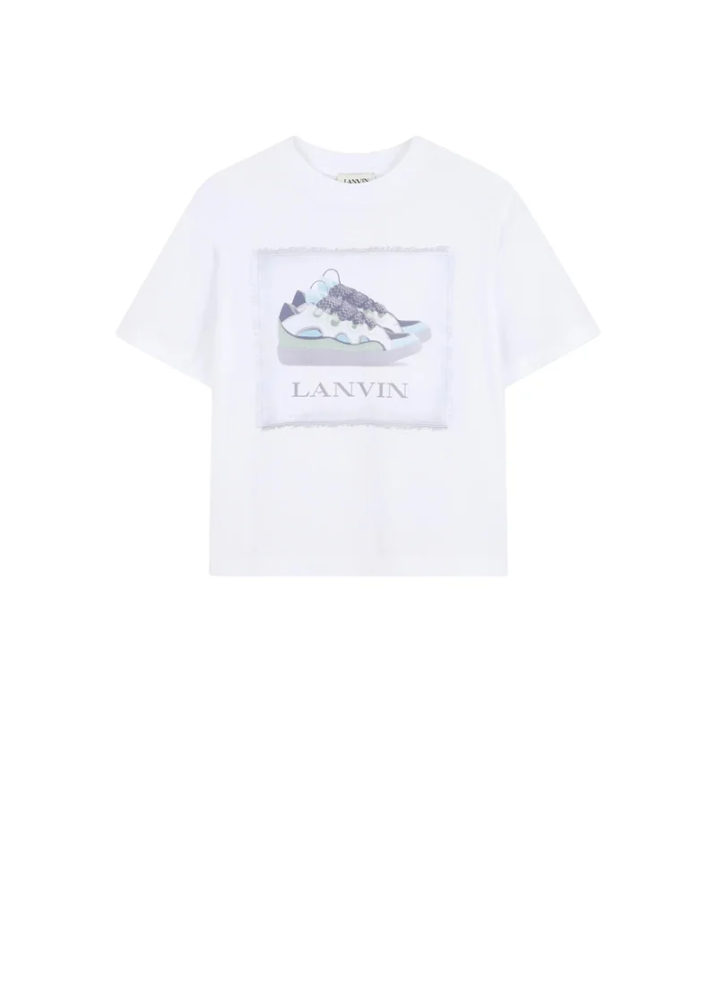 Тишърт с принт Lanvin Kids