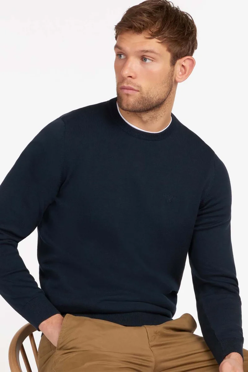 Плетено Pima Cotton Crew Necker MKN0932 ny91 navy — снимка 2