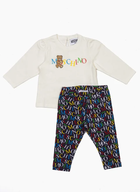 Комплект с принт Moschino Kids
