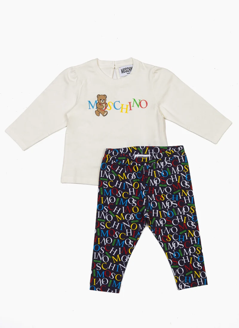Комплект с принт Moschino Kids