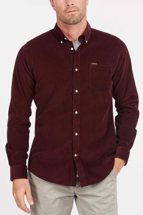 Риза Ramsey Tailored Checked MSH5001 re89 winter red — снимка 2