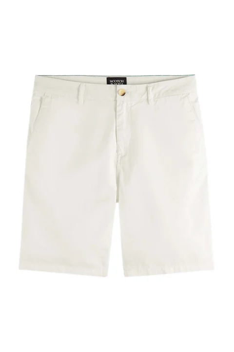 Бермуда Stuart-Garment-Dyed Cotton-Blend Twill 177570 SC0006 white