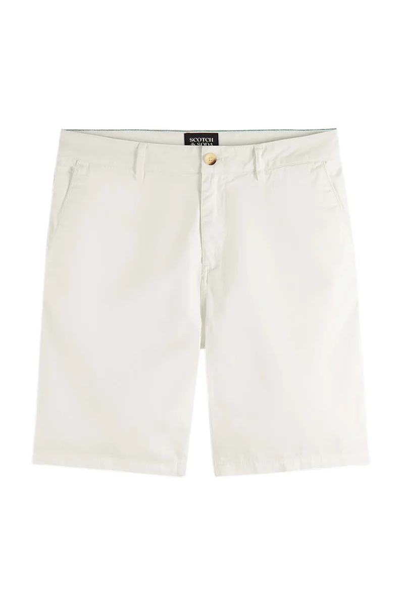 Бермуда Stuart-Garment-Dyed Cotton-Blend Twill 177570 SC0006 white