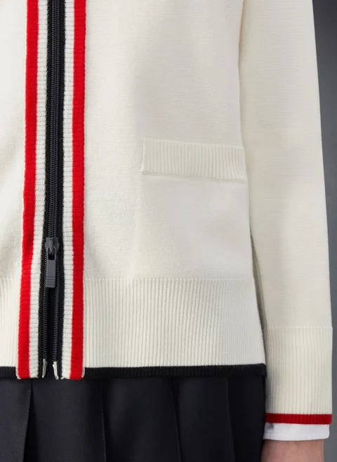 Жилетка от вълна с раиран мотив Thom Browne — снимка 4