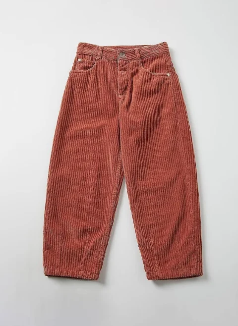 Панталон от рипсено кадифе Brunello Cucinelli Kids