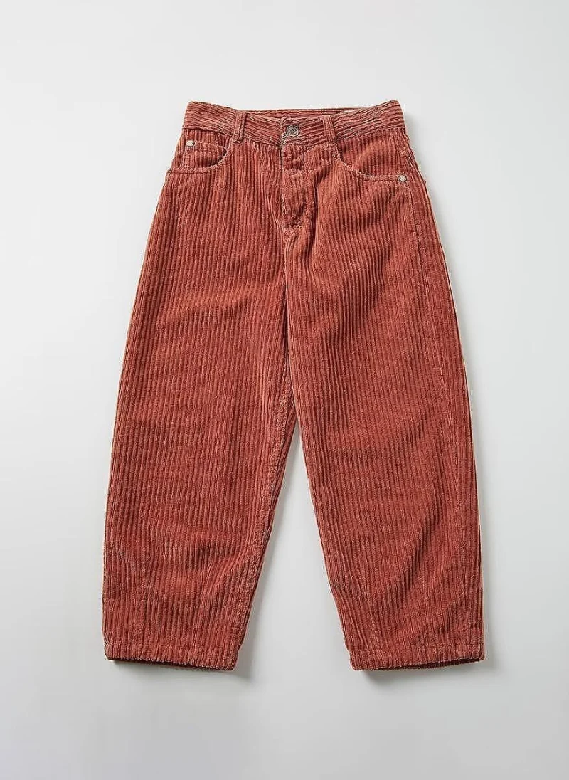Панталон от рипсено кадифе Brunello Cucinelli Kids