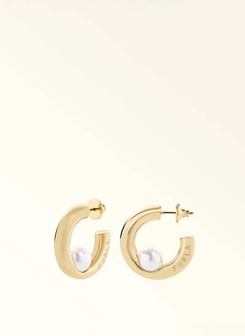 Обеци Furla Piercing Color Oro — снимка 4