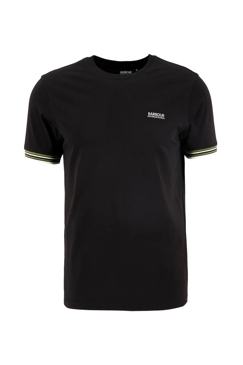 T-Shirt Burnwood Tipped Cuff MTS1603 bk11 black