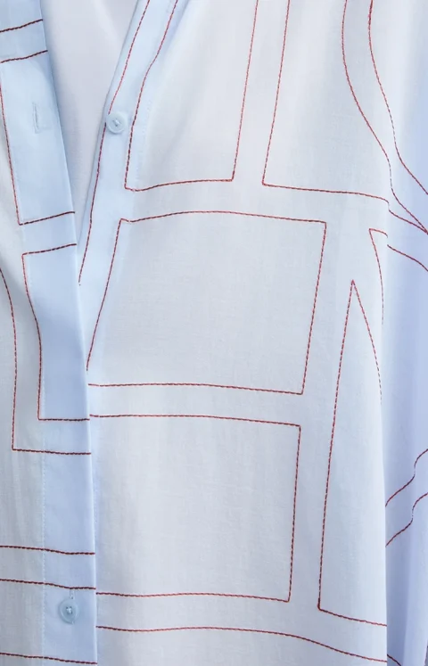 Oversized Monogram Shirt — снимка 2