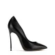 Дамски черни обувки с ток "Blade" Casadei — снимка 2