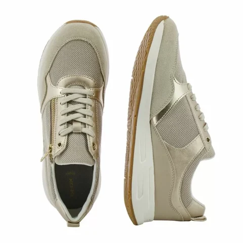 Дамски Сникърс GEOX – D35NQA D BULMYA LT GOLD/BEIGE — снимка 5