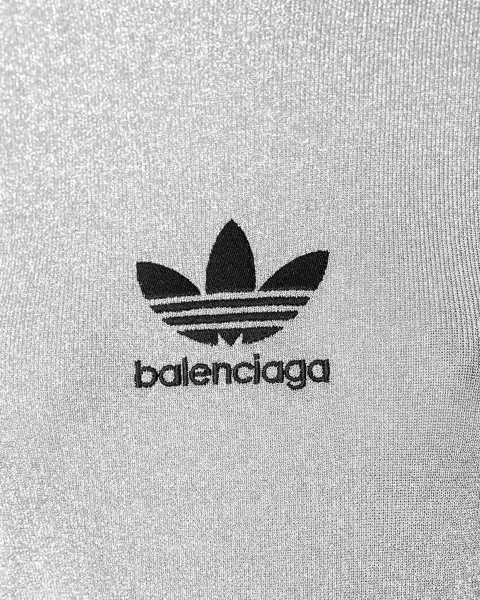 Balenciaga x adidas Athletic Mock Neck in Silver — снимка 2