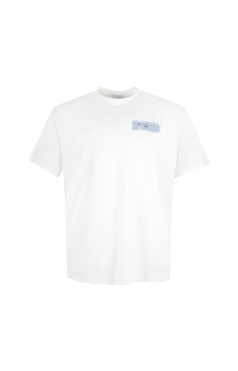 Givenchy Logo Printed Crewneck T-Shirt in White