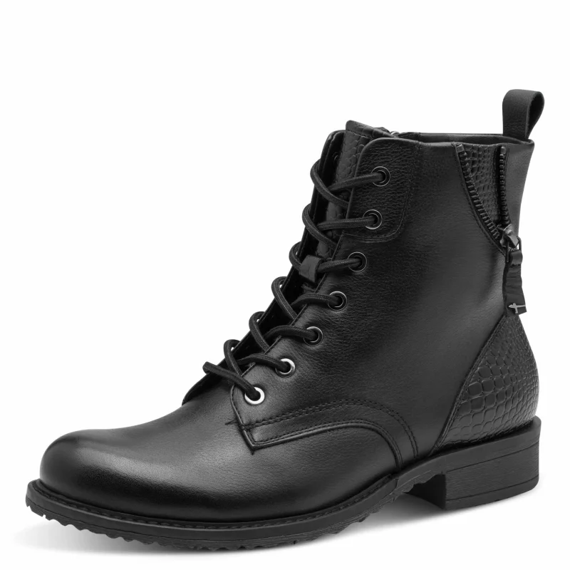 Дамски Равни Боти TAMARIS – 1-25273-45-001 BLACK — снимка 3