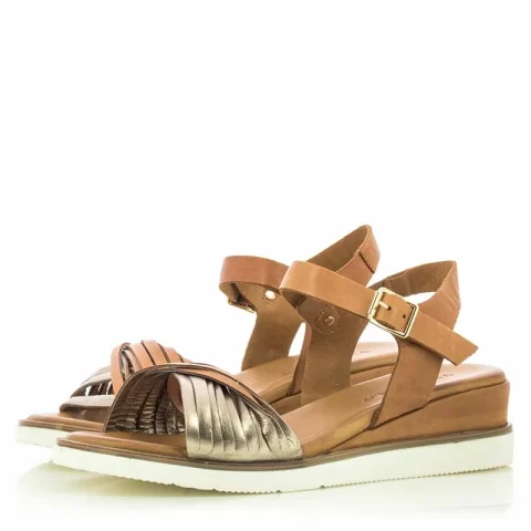 Дамски Сандали На Платформа VERONELLA – 030-159-2684 COCONUT-MTL GOLD — снимка 2