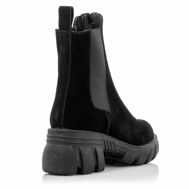 Дамски Боти На Ток CARLO FABIANI – D22KB-4160-LX A20 black suede — снимка 2