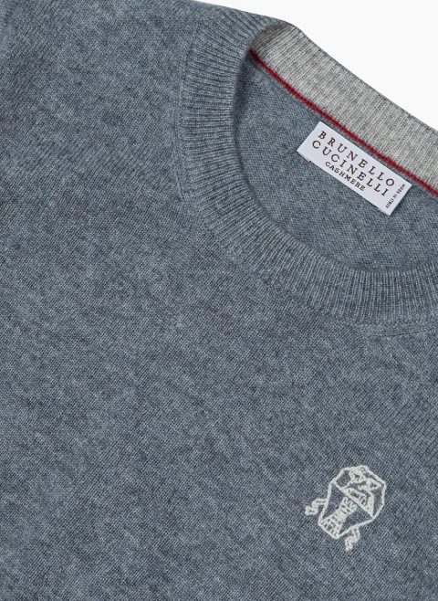 Пуловер от кашмир Brunello Cucinelli Kids 4 — снимка 3