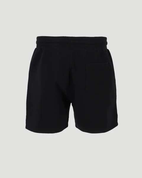 Cotton Track Shorts in Black — снимка 3