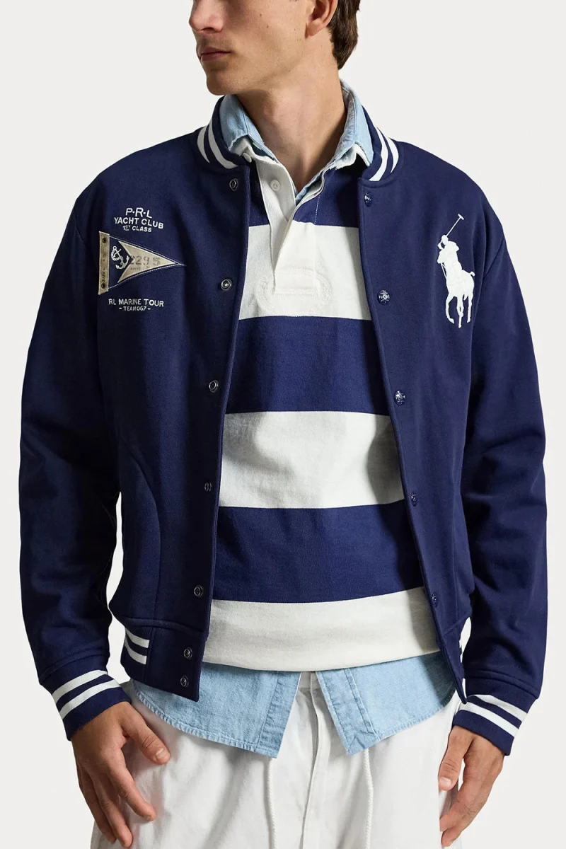 Яке Lw Cls Athl Flce-Knt 710B20012001 410 navy — снимка 2